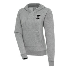 Heather Gray Philadelphia Phillies Antigua Women's Brushed Metallic Victory Pullover Hoodie