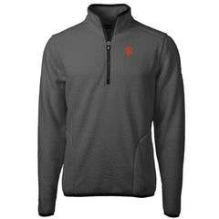 Gray San Francisco Giants Cutter & Buck Cascade Eco Sherpa Fleece Quarter-Zip Pullover Jacket