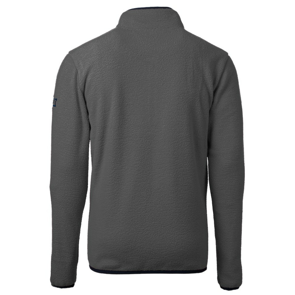 Gray San Francisco Giants Cutter & Buck Cascade Eco Sherpa Fleece Quarter-Zip Pullover Jacket