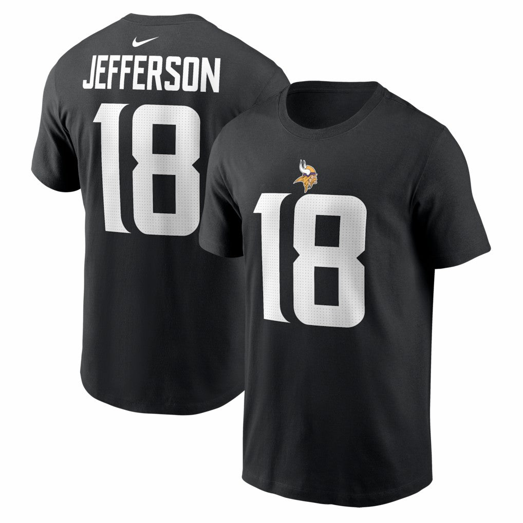 Justin Jefferson  Name & Number T-Shirt - Minnesota Vikings T-shirts