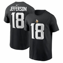 Justin Jefferson  Name & Number T-Shirt - Minnesota Vikings T-shirts