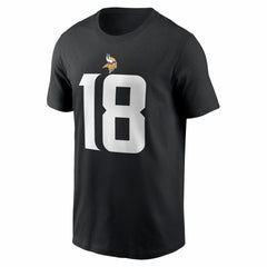 Justin Jefferson  Name & Number T-Shirt - Minnesota Vikings T-shirts