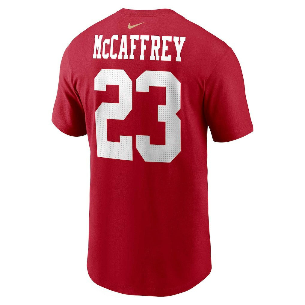 Christian McCaffrey  Player Name & Number T-Shirt - San Francisco 49ers T-shirts