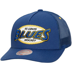 NHL St. Louis Blues Mitchell & Ness Team Seal Trucker Snapback Hat