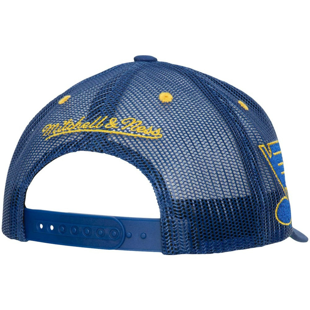NHL St. Louis Blues Mitchell & Ness Team Seal Trucker Snapback Hat