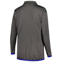 Charcoal Los Angeles Dodgers Profile Women's Plus Size Quarter-Zip Jacket