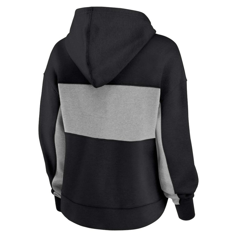 Black San Francisco Giants Profile Women's Plus Size Pullover Hoodie