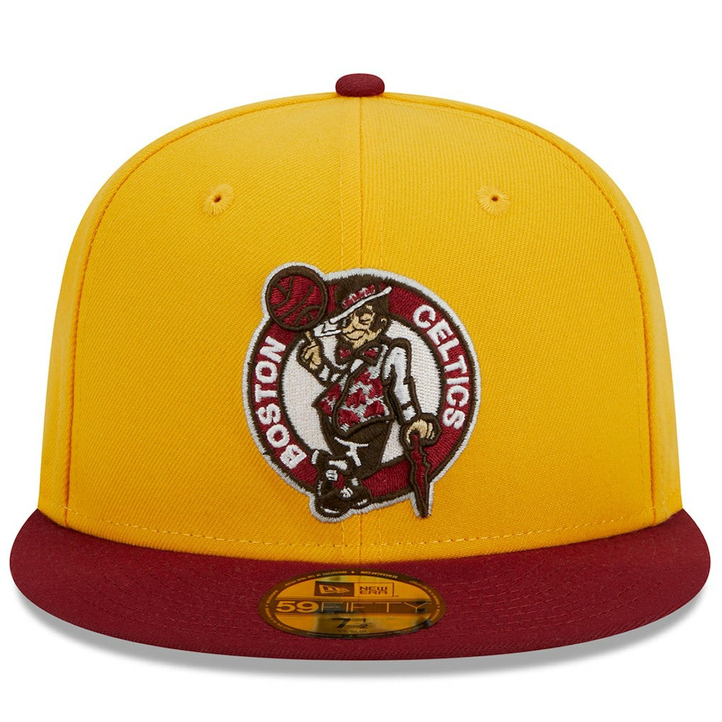 New Era Boston Celtics Fall Leaves 2-Tone 59FIFTY Fitted Hat