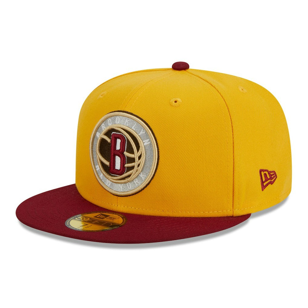 New Era Brooklyn Nets Fall Leaves 2-Tone 59FIFTY Fitted Hat