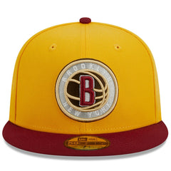 New Era Brooklyn Nets Fall Leaves 2-Tone 59FIFTY Fitted Hat