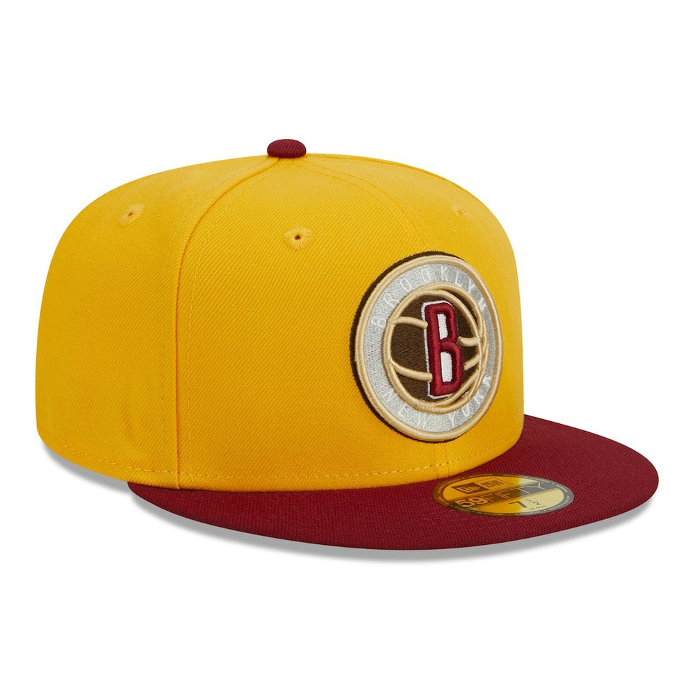 New Era Brooklyn Nets Fall Leaves 2-Tone 59FIFTY Fitted Hat