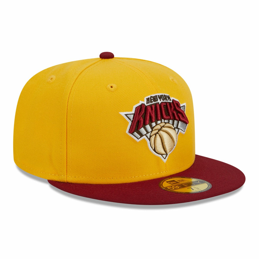 New Era New York Knicks Fall Leaves 2-Tone 59FIFTY Fitted Hat