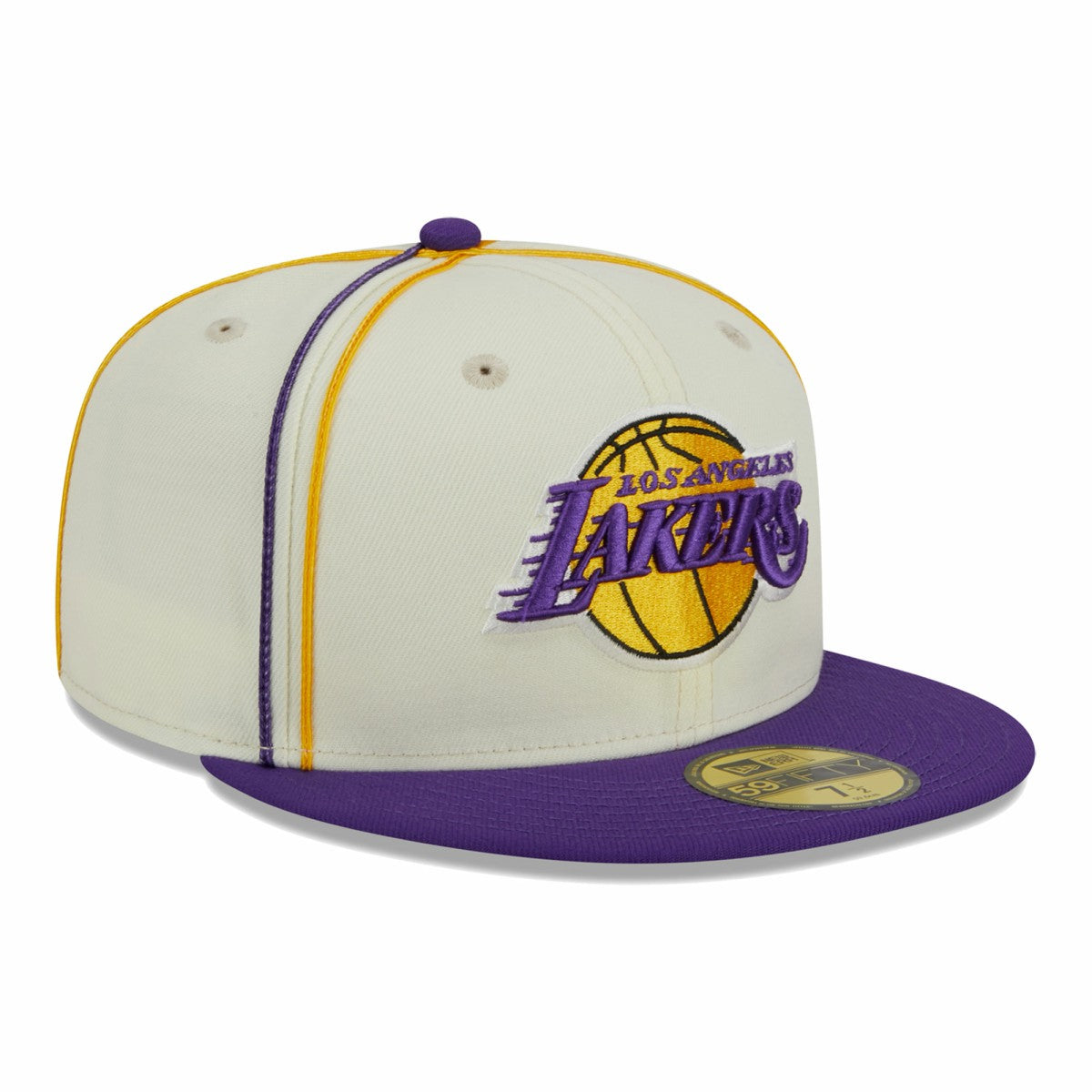 New Era Los Angeles Lakers Piping 2-Tone 59FIFTY Fitted Hat