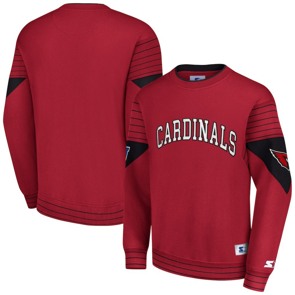 Starter Face-Off Pullover Sweatshirt - Arizona Cardinals Pullover