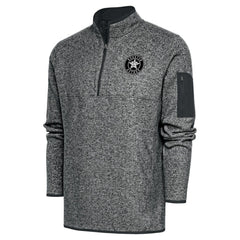 Graphite Houston Astros Antigua Metallic Big & Tall Quarter-Zip Jacket