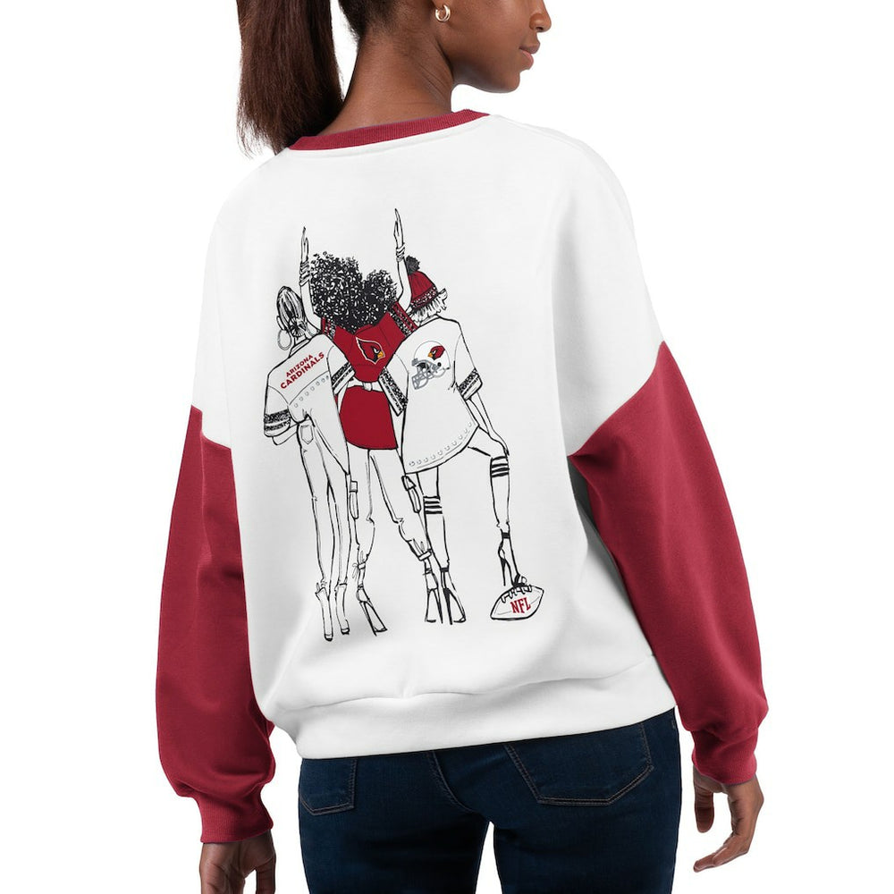 G-III 4Her by Carl Banks Women's A-Game Pullover Sweatshirt - Arizona Cardinals Pullover
