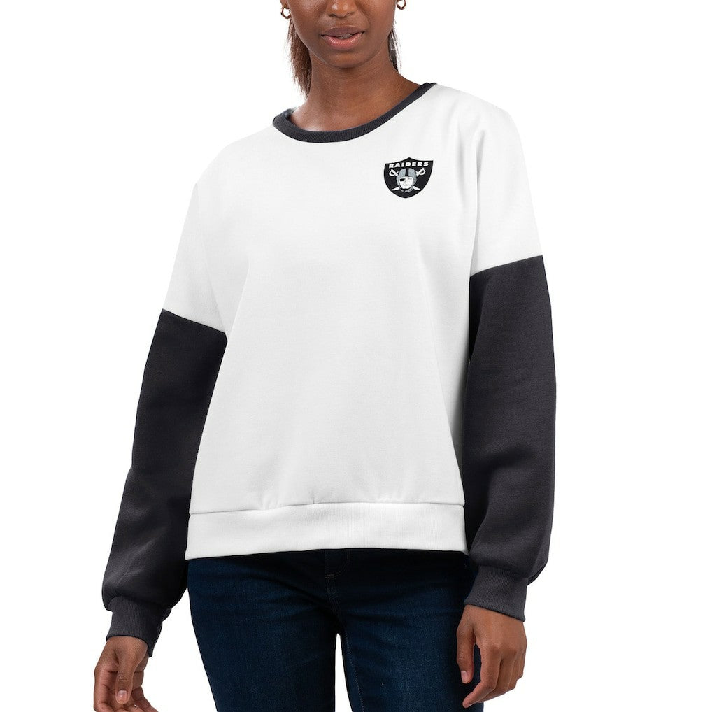 G-III 4Her by Carl Banks Women's A-Game Pullover Sweatshirt - Las Vegas Raiders Pullover