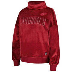 DKNY Sport Women's Deliliah Rhinestone Funnel Neck Pullover Sweatshirt - Arizona Cardinals Pullover