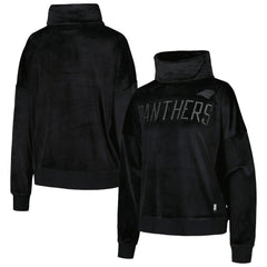 DKNY Sport Women's Deliliah Rhinestone Funnel Neck Pullover Sweatshirt - Carolina Panthers Pullover