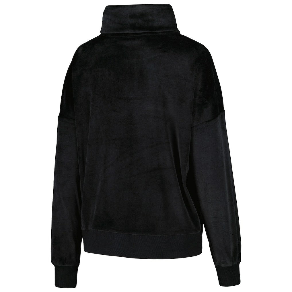 DKNY Sport Women's Deliliah Rhinestone Funnel Neck Pullover Sweatshirt - Carolina Panthers Pullover
