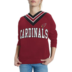 Tommy Hilfiger Women's Heidi V-Neck Pullover Sweatshirt - Arizona Cardinals Pullover