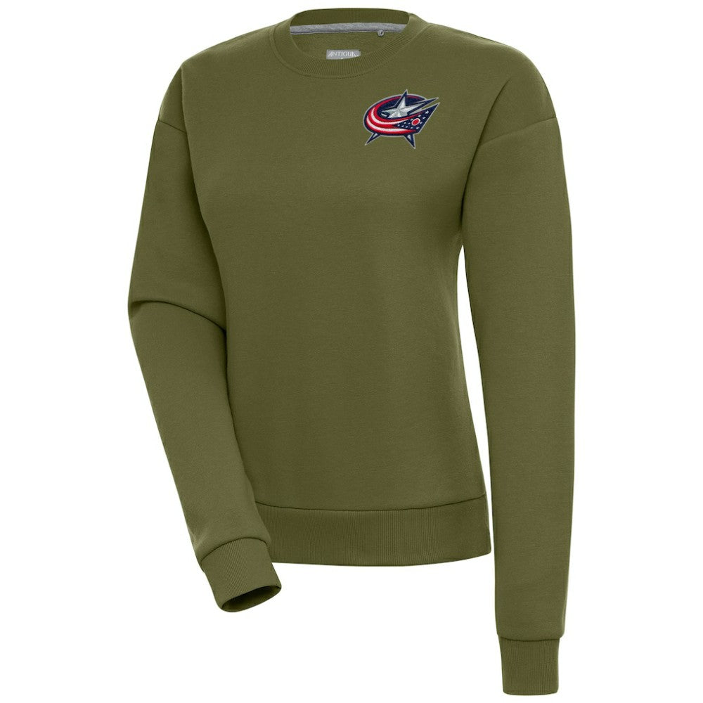 NHL Columbus Blue Jackets Antigua Women's Victory Pullover Sweatshirt