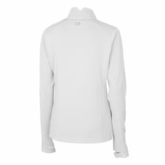 White Cleveland Guardians Cutter & Buck Women's DryTec Traverse Stretch Quarter-Zip Pullover Top