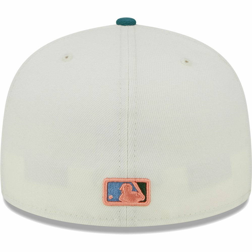 Cream Los Angeles Dodgers New Era Chrome 59FIFTY Fitted Hat