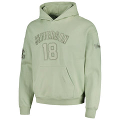 Justin Jefferson  Pro Standard Player Name & Number Pullover Hoodie - Minnesota Vikings Hoodies