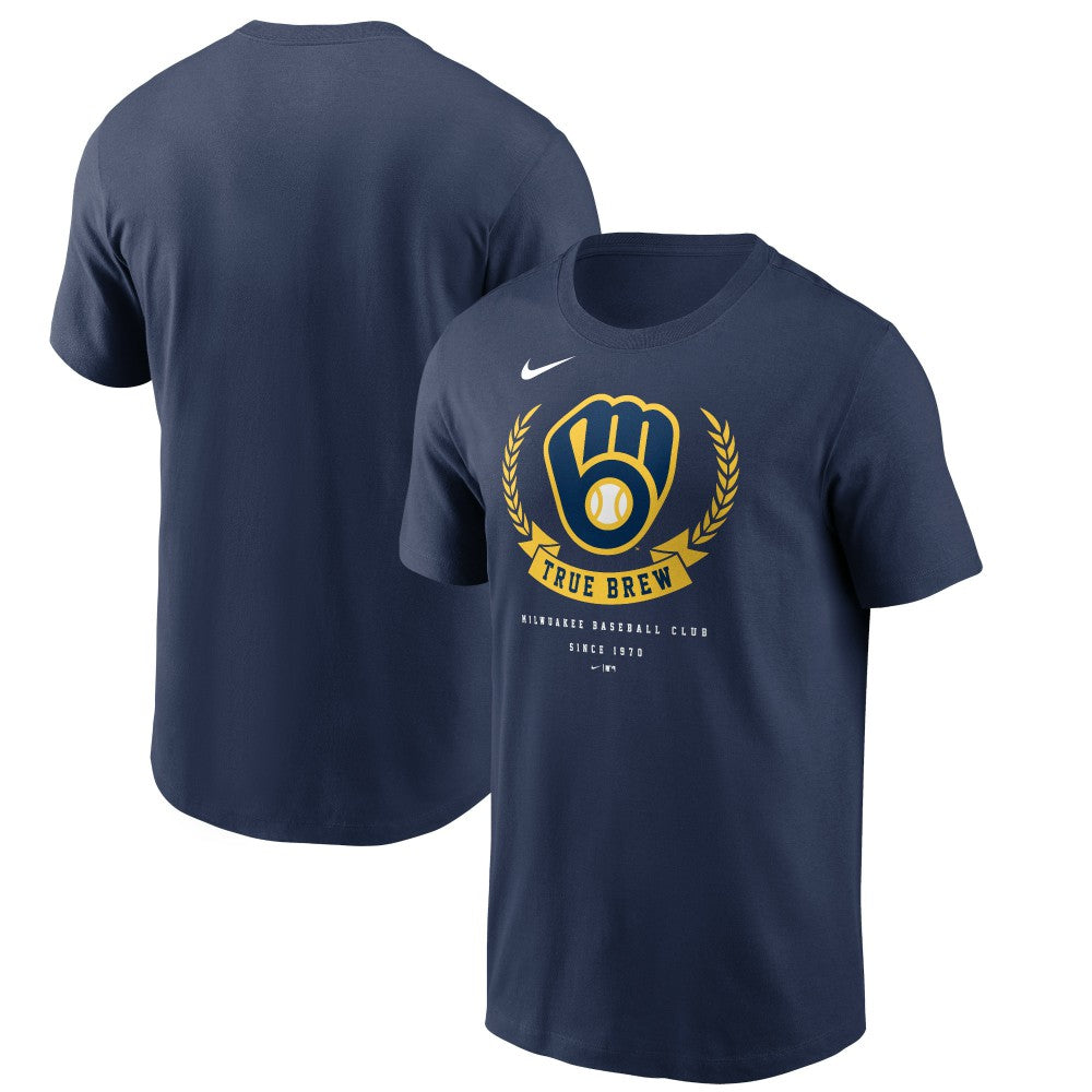 Navy Milwaukee Brewers Nike True Brew Hometown T-Shirt