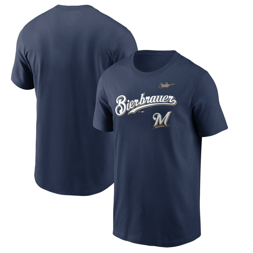 Navy Milwaukee Brewers Nike Bierbrauer Hometown T-Shirt