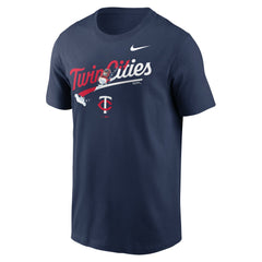 Navy Minnesota Twins Nike Twin Cities Snow Hometown T-Shirt