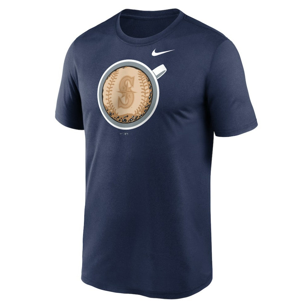 Navy Seattle Mariners Nike Coffee Hometown Legend Performance T-Shirt