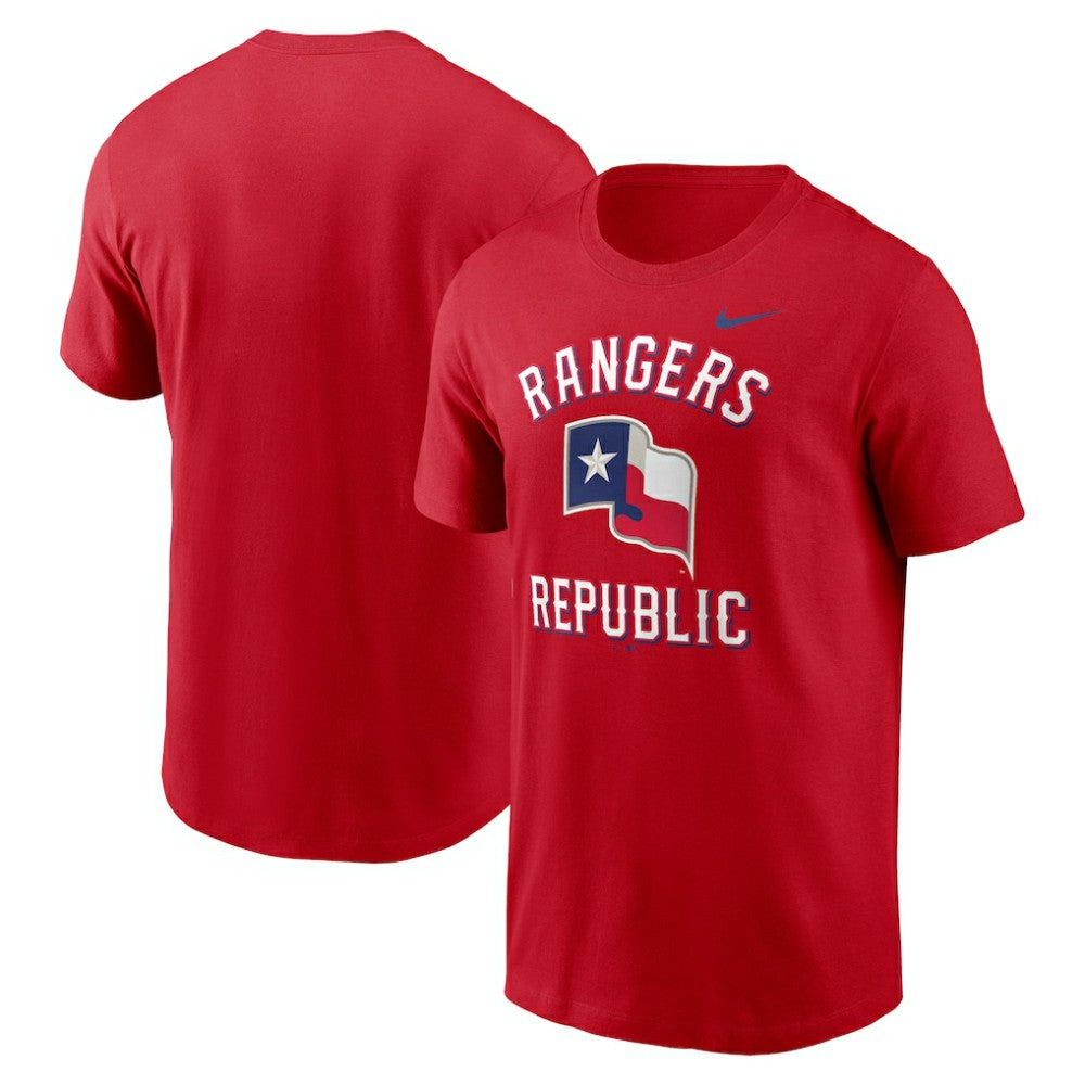 Red Texas Rangers Nike Lone Star Flag Hometown T-Shirt