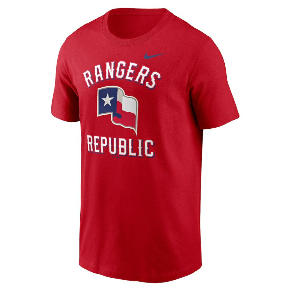 Red Texas Rangers Nike Lone Star Flag Hometown T-Shirt