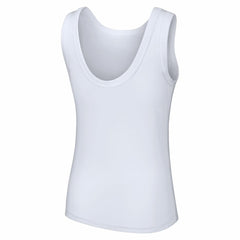 White Chicago Cubs Lusso Style Women's Lindy Tank Top