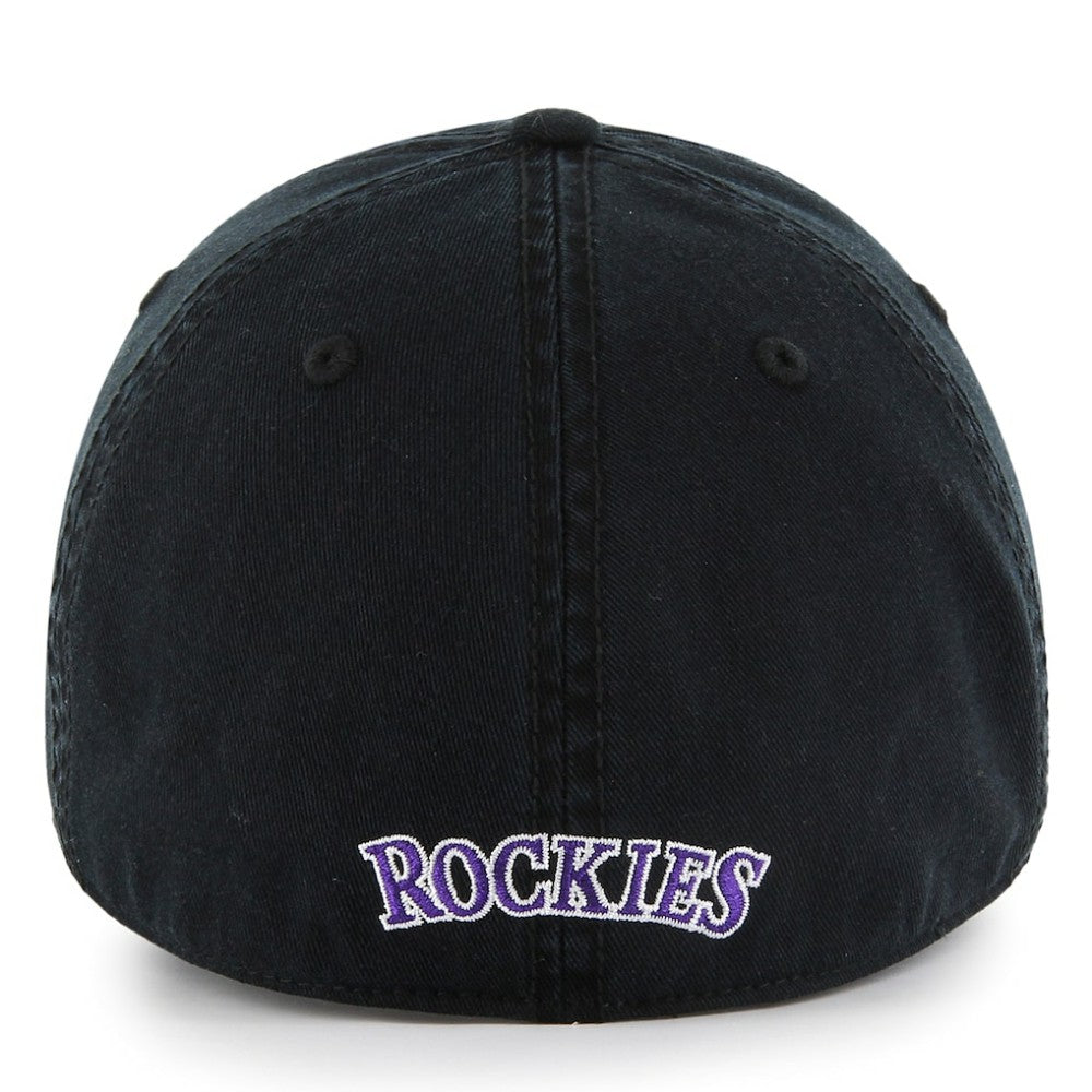 Black Colorado Rockies '47 Cooperstown Collection Franchise Fitted Hat