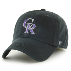 Black Colorado Rockies '47 Franchise Logo Fitted Hat