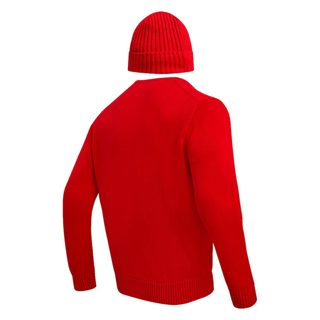 Pro Standard Crewneck Pullover Sweater & Cuffed Knit Hat Box Gift Set - Kansas City Chiefs Hats