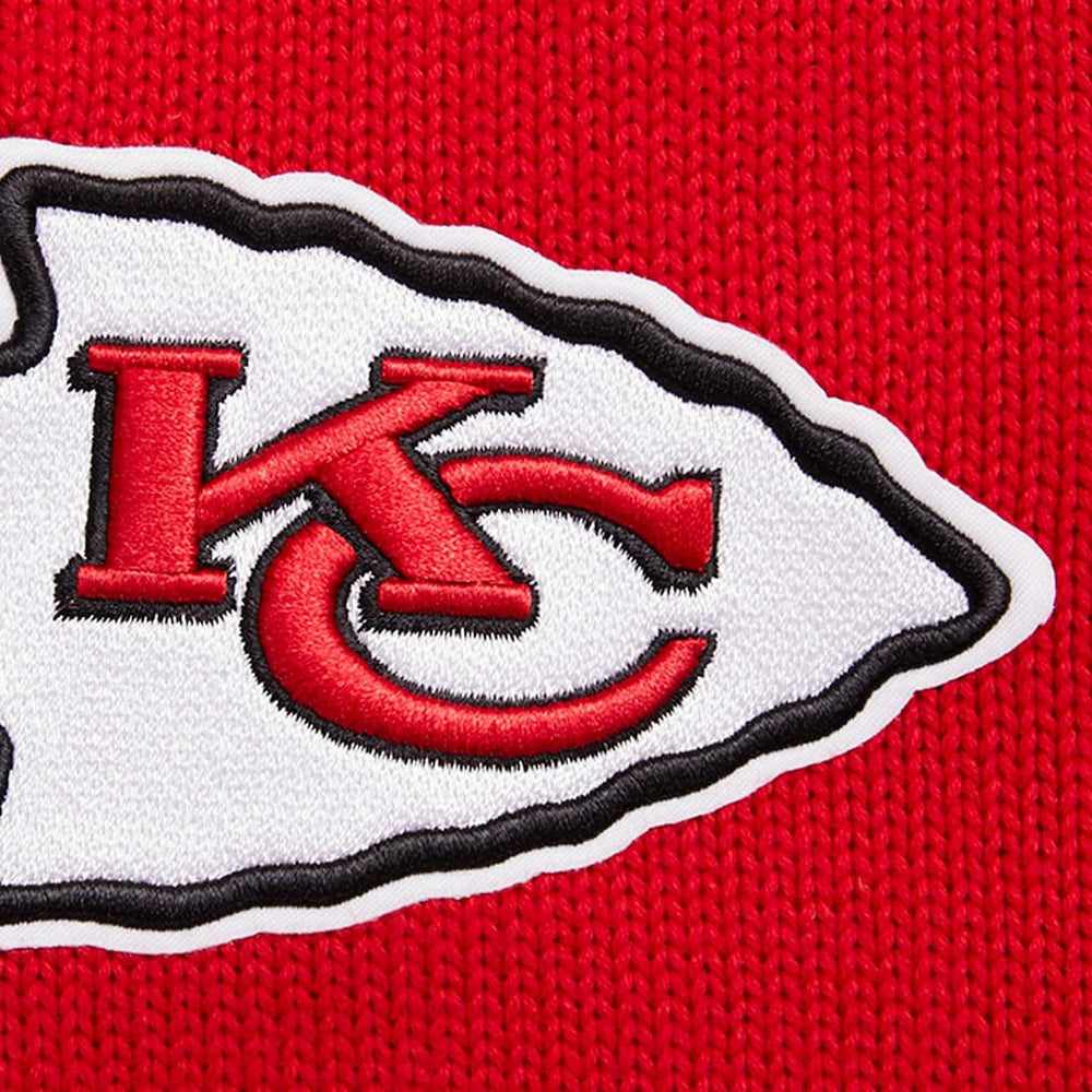 Pro Standard Crewneck Pullover Sweater & Cuffed Knit Hat Box Gift Set - Kansas City Chiefs Hats
