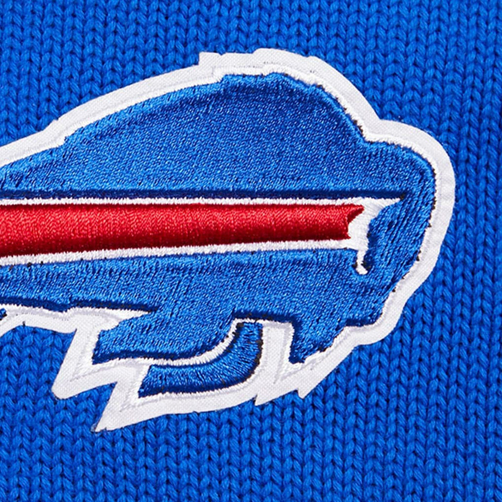 Pro Standard Crewneck Pullover Sweater & Cuffed Knit Hat Box Gift Set - Buffalo Bills Hats