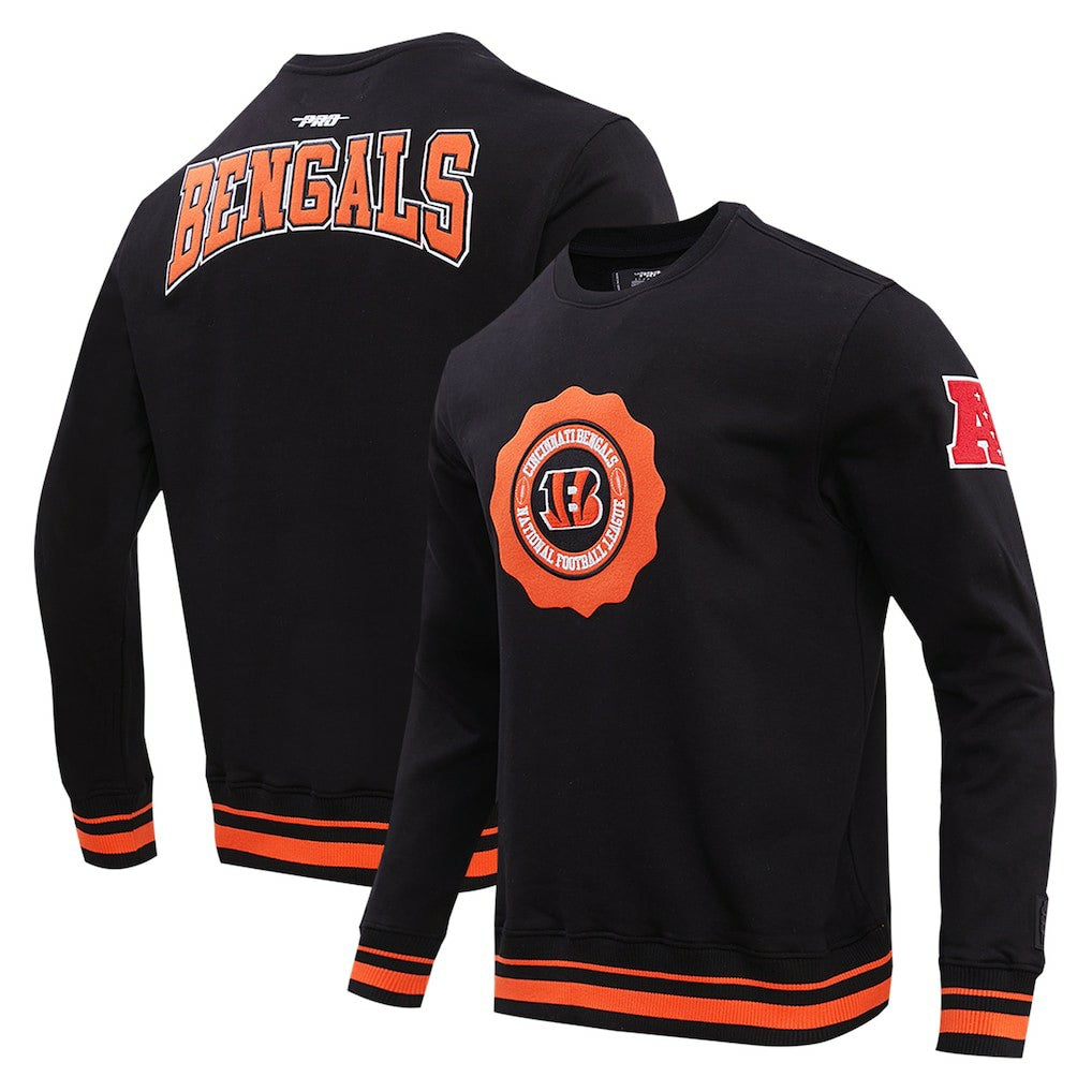 Pro Standard Crest Emblem Pullover Sweatshirt - Cincinnati Bengals Pullover