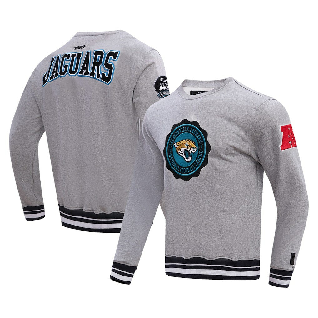 Pro Standard Crest Emblem Pullover Sweatshirt - Jacksonville Jaguars Pullover