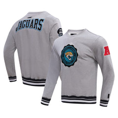 Pro Standard Crest Emblem Pullover Sweatshirt - Jacksonville Jaguars Pullover