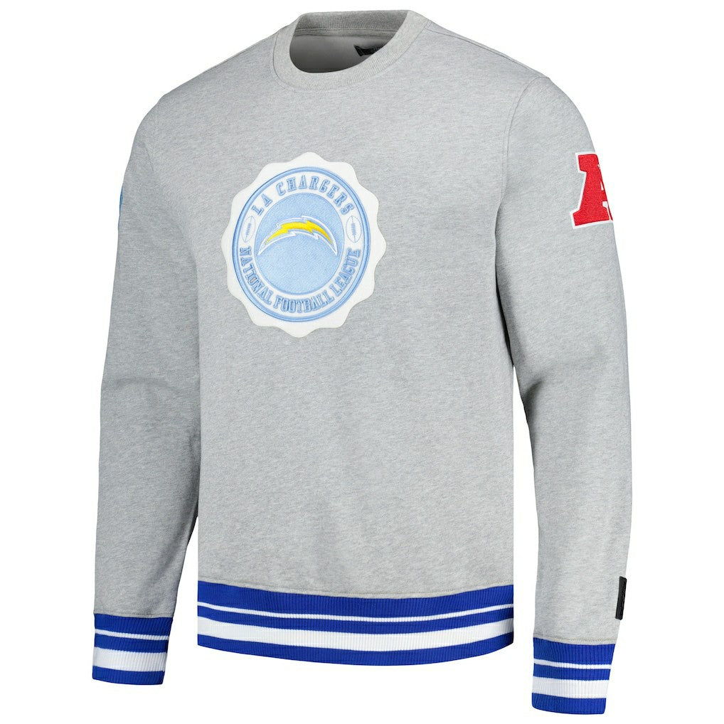 Pro Standard Crest Emblem Pullover Sweatshirt - Los Angeles Chargers Pullover