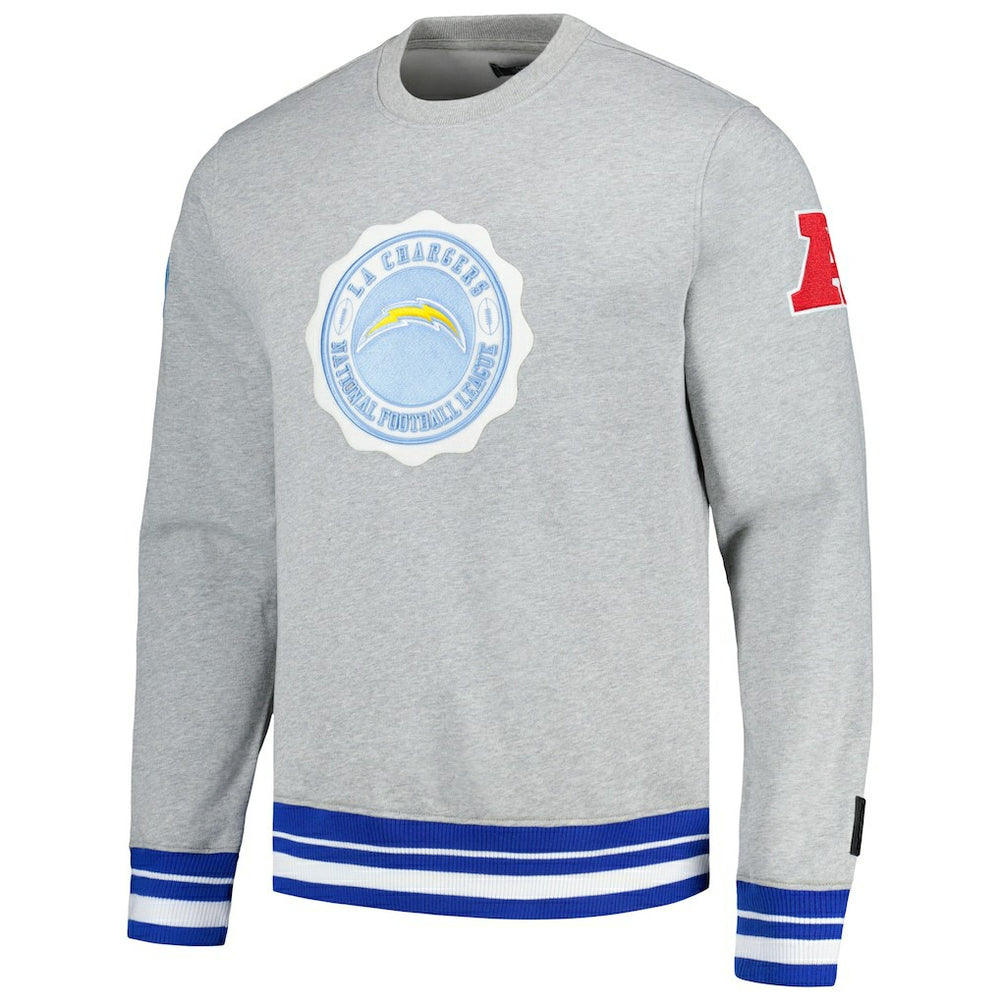 Pro Standard Crest Emblem Pullover Sweatshirt - Los Angeles Chargers Pullover