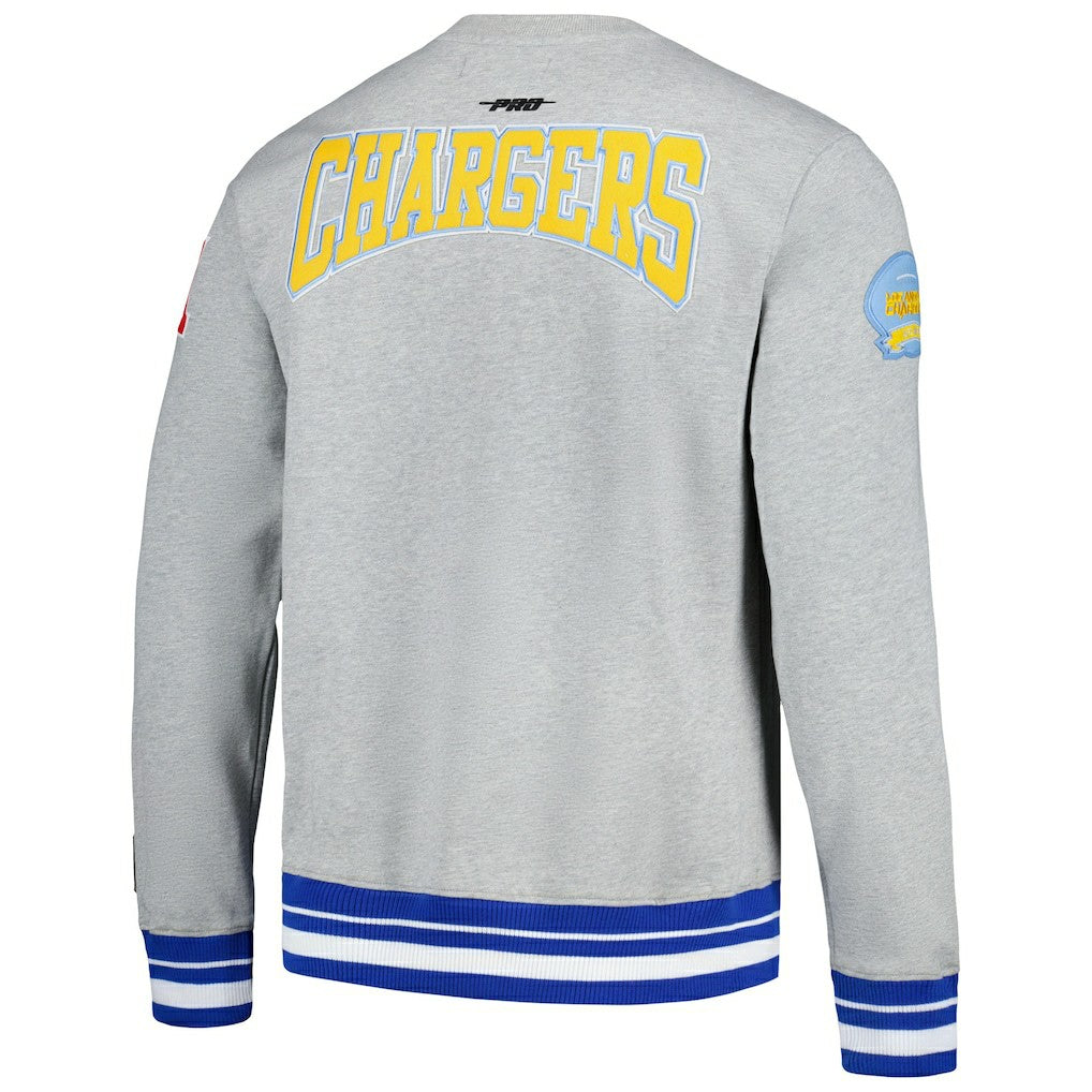 Pro Standard Crest Emblem Pullover Sweatshirt - Los Angeles Chargers Pullover