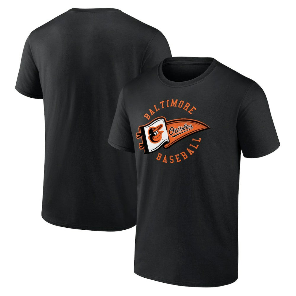 Black Baltimore Orioles Hometown Baltimore Pennant T-Shirt