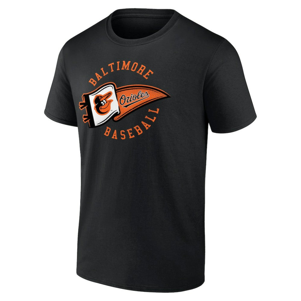 Black Baltimore Orioles Hometown Baltimore Pennant T-Shirt
