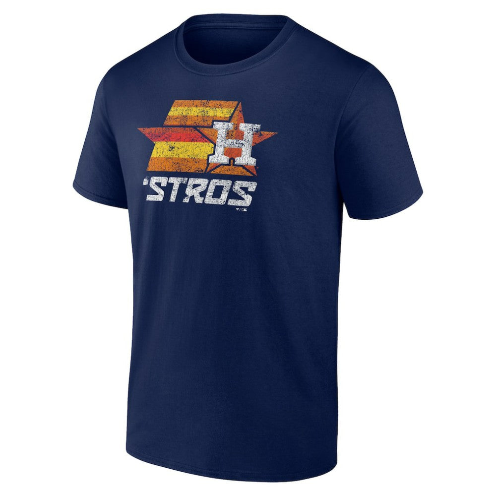 Navy Houston Astros Hometown Throwback Stros T-Shirt